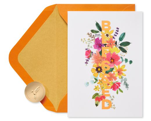 Blessed Happy Thanksgiving Greeting Card