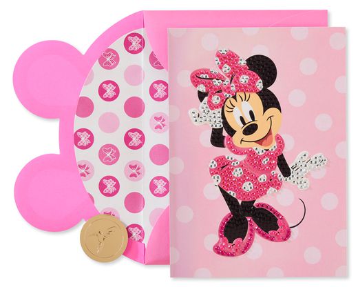 Minnie Mouse Disney Blank Friendship Greeting Card