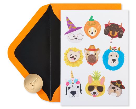 Spooky Dogs Halloween Greeting Card