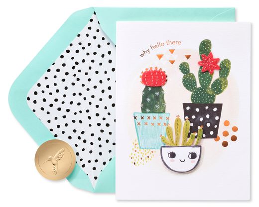 Happy Cacti Friendship Greeting Card
