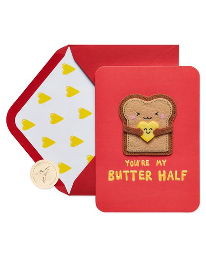 Butter Half Funny Valentine's Day Greeting Card Image 1