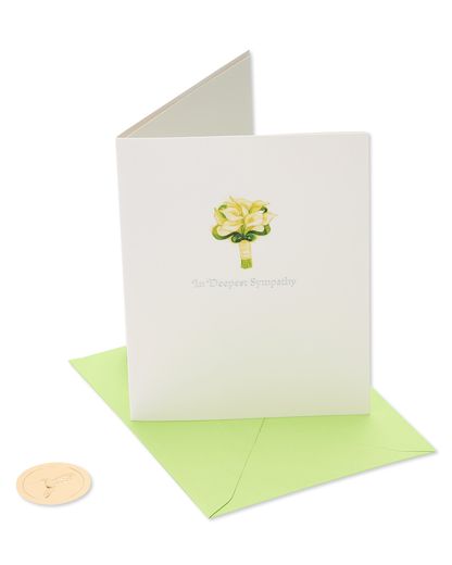 Lillies Sympathy Greeting Card