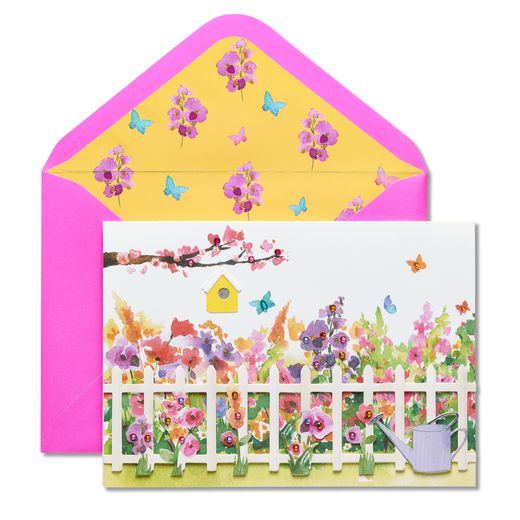 Gardening Scene Birthday Greeting Card