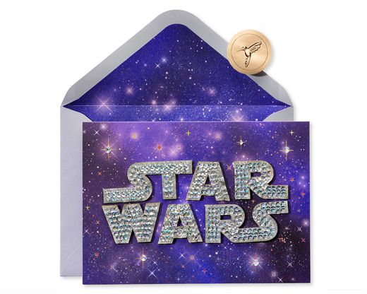Star Wars Logo Birthday Greeting Card