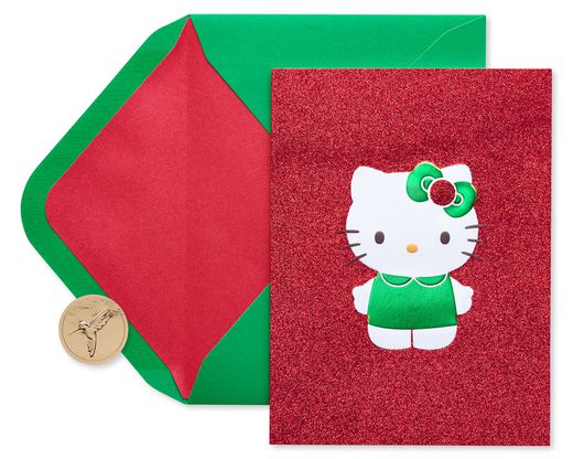 Warmest Wishes Hello Kitty Christmas Boxed Cards, 12-Count