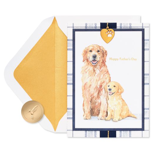 I'm So Lucky Dog Father's Day Greeting Card for Dad