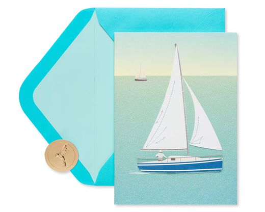 Sailboat Birthday Greeting Card