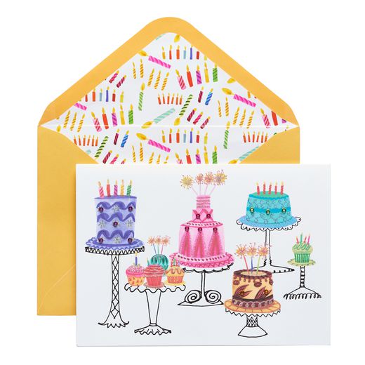 Cakes Birthday Greeting Card