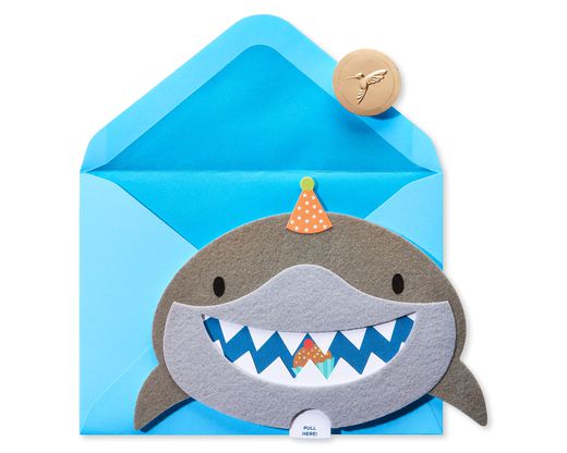 Birthday Shark Birthday Greeting Card
