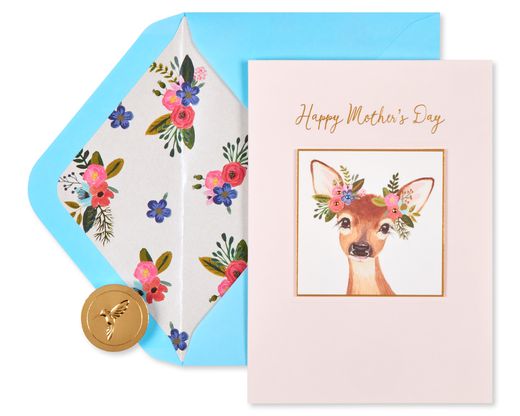 Boho Deer Mother's Day Card