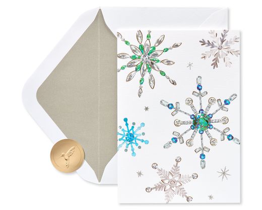 Snowflake Holiday Boxed Cards 14-Count