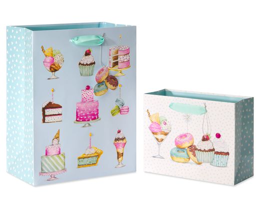 Desserts Gift Bags, 2 Bags - Designed by Bella Pilar