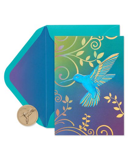 Hummingbird Boxed Blank Note Cards 12-Count