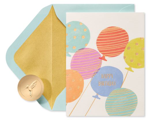 Celebrations and Happiness Birthday Greeting Card