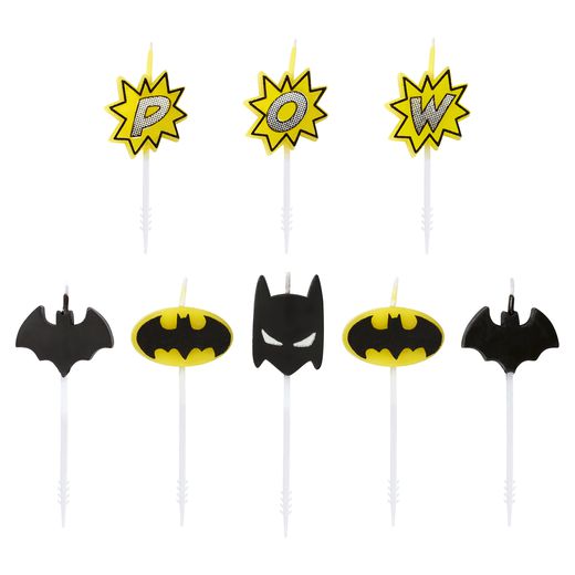 Batman Cake Topper Papyrus Birthday Candles, 8-Count