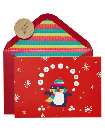 Penguin Thank You Boxed Cards 12-Count