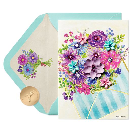 Special Delivery Blank Birthday Greeting Card - Designed by Bella Pilar Image