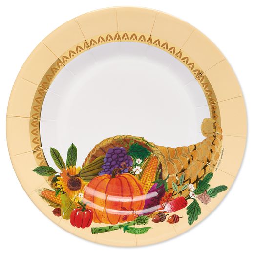 Oval thanksgiving paper outlet plates