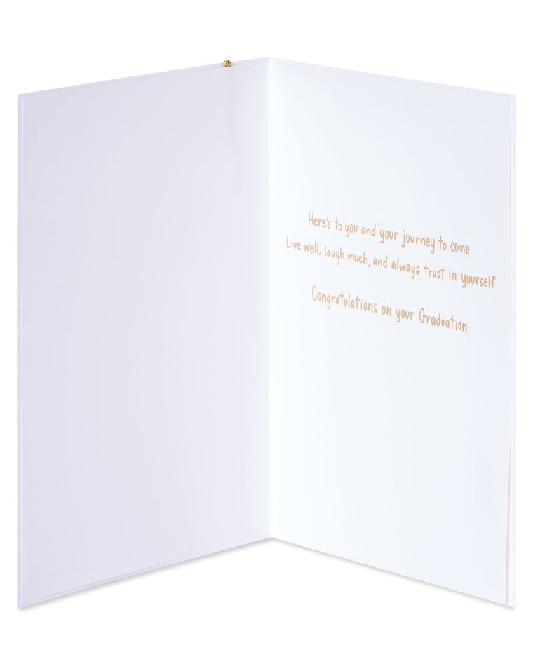 To Your Journey Quote Graduation Greeting Card