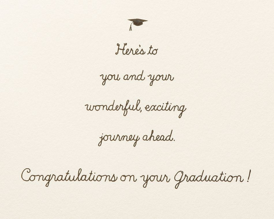 Exciting Journey Ahead Graduation Greeting Card