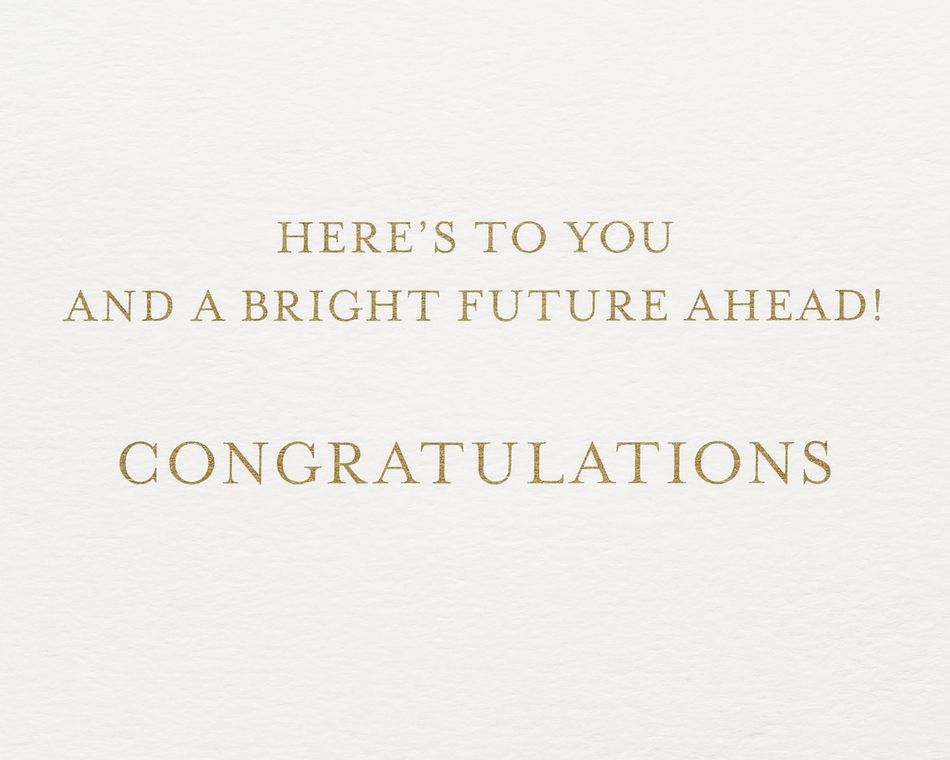 Bright Future, Lasercut Grad Cap Graduation Greeting Card