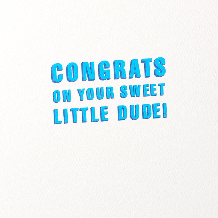Bawler New Baby Boy Congratulations Greeting Card