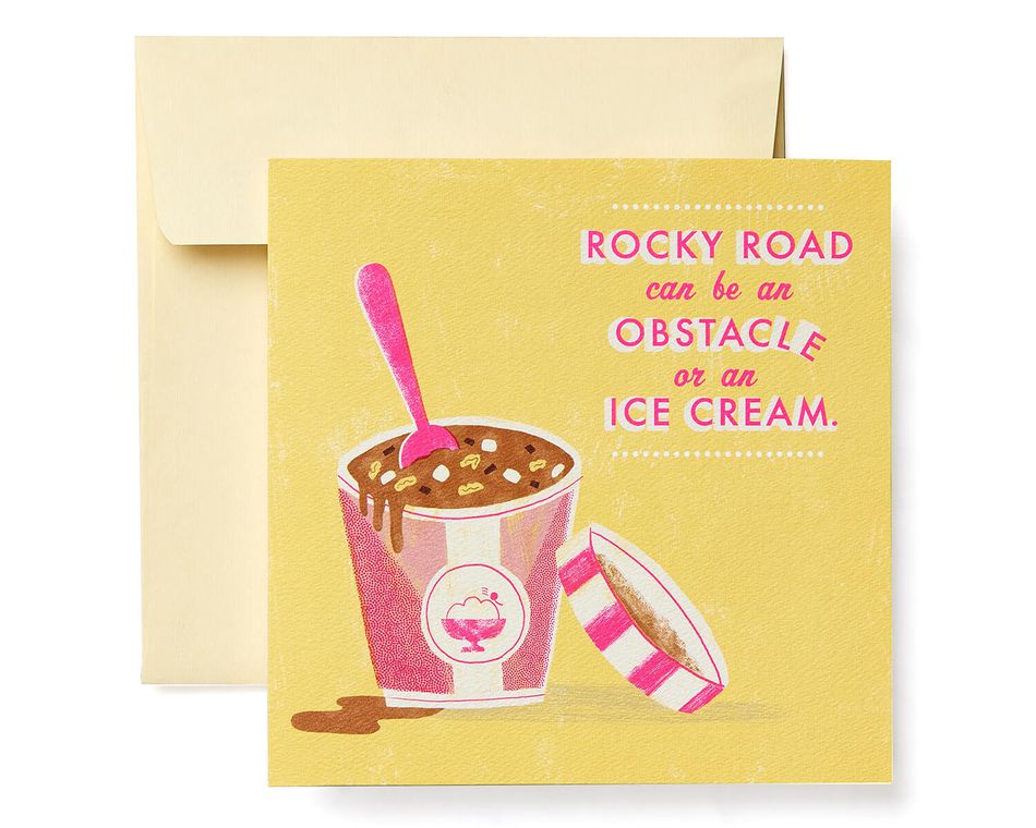 Rocky Road Greeting Card - Support, Thinking of You, Encouragement