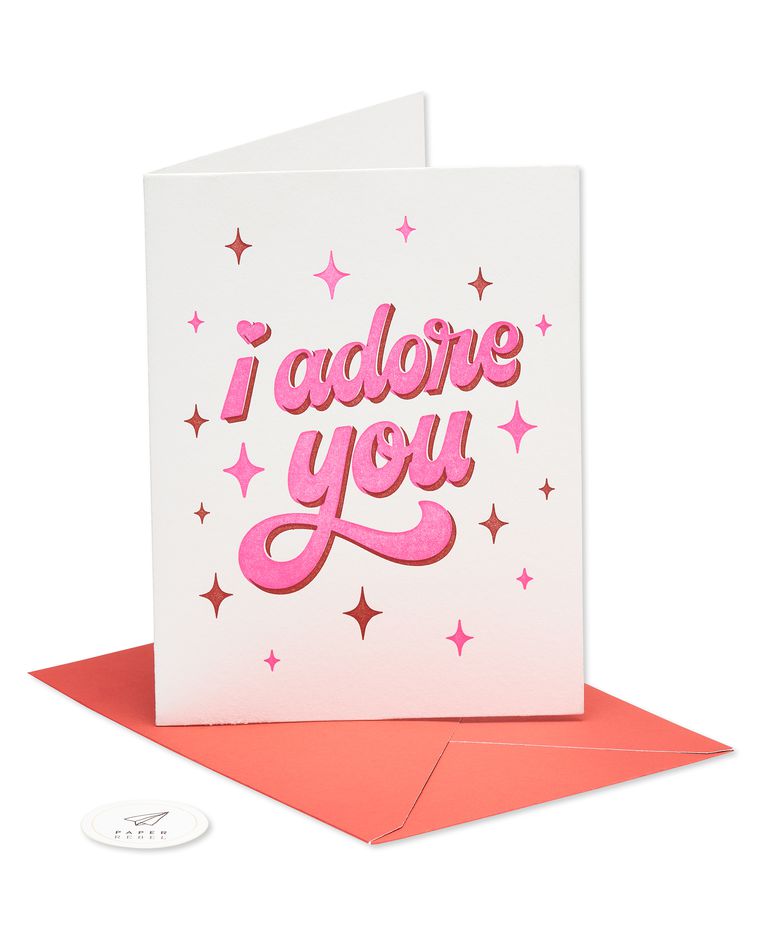 adore you valentine's day card