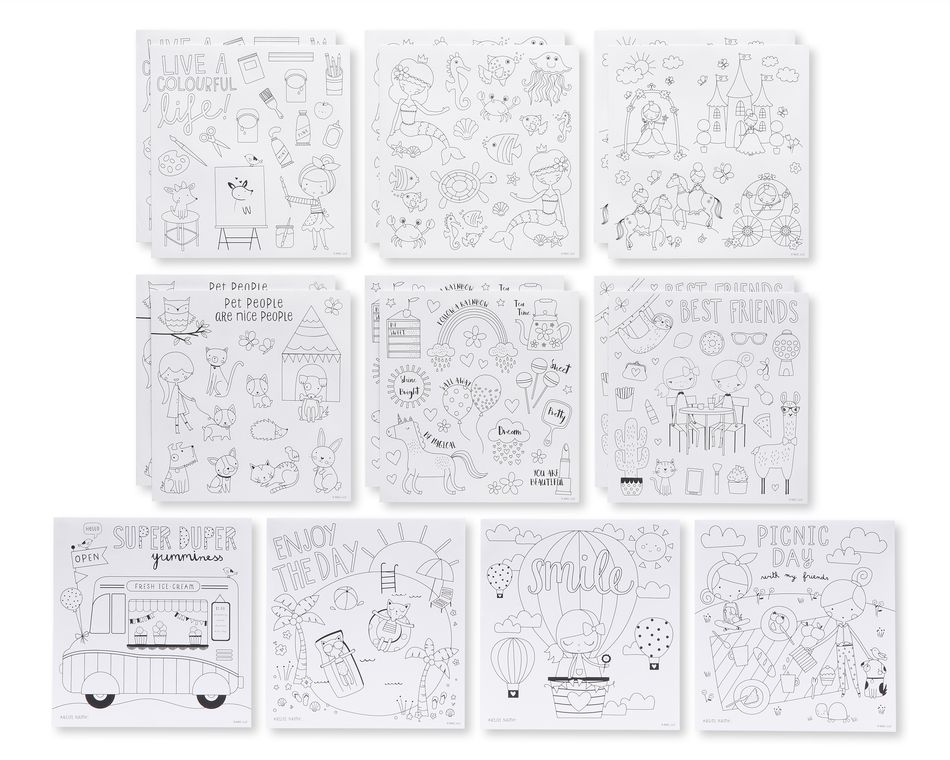 Coloring Sticker Sheets, 208-Count