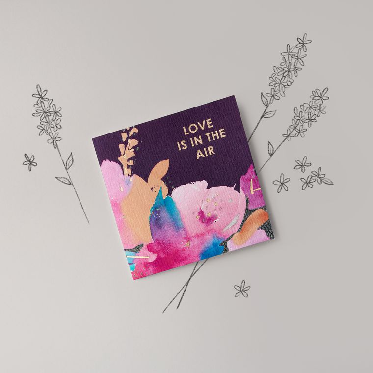 Floral Greeting Card - Engagement, Wedding, Bridal Shower