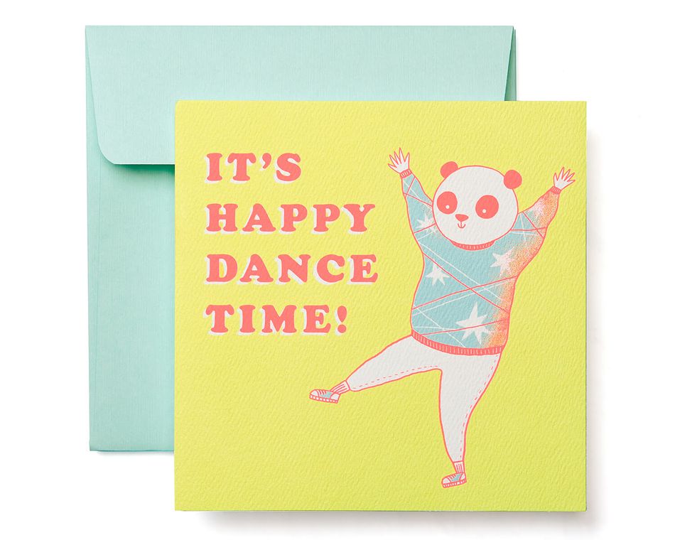 Happy Dance Greeting Card - Birthday, Thinking of You, Encouragement, Congratulations