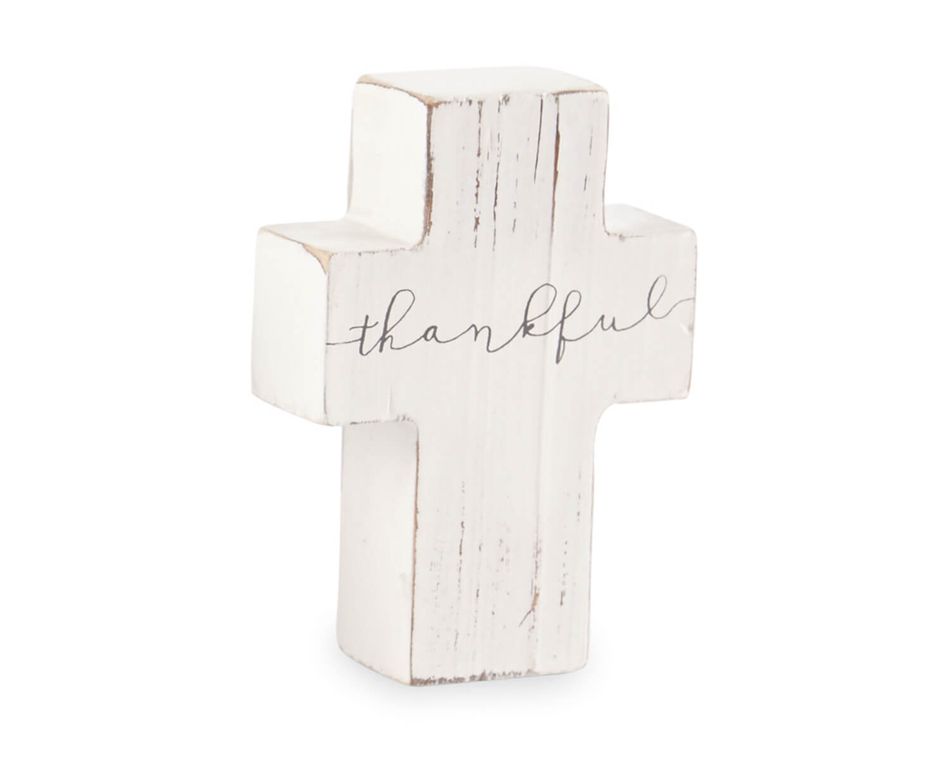 Mud Pie Thankful Cross