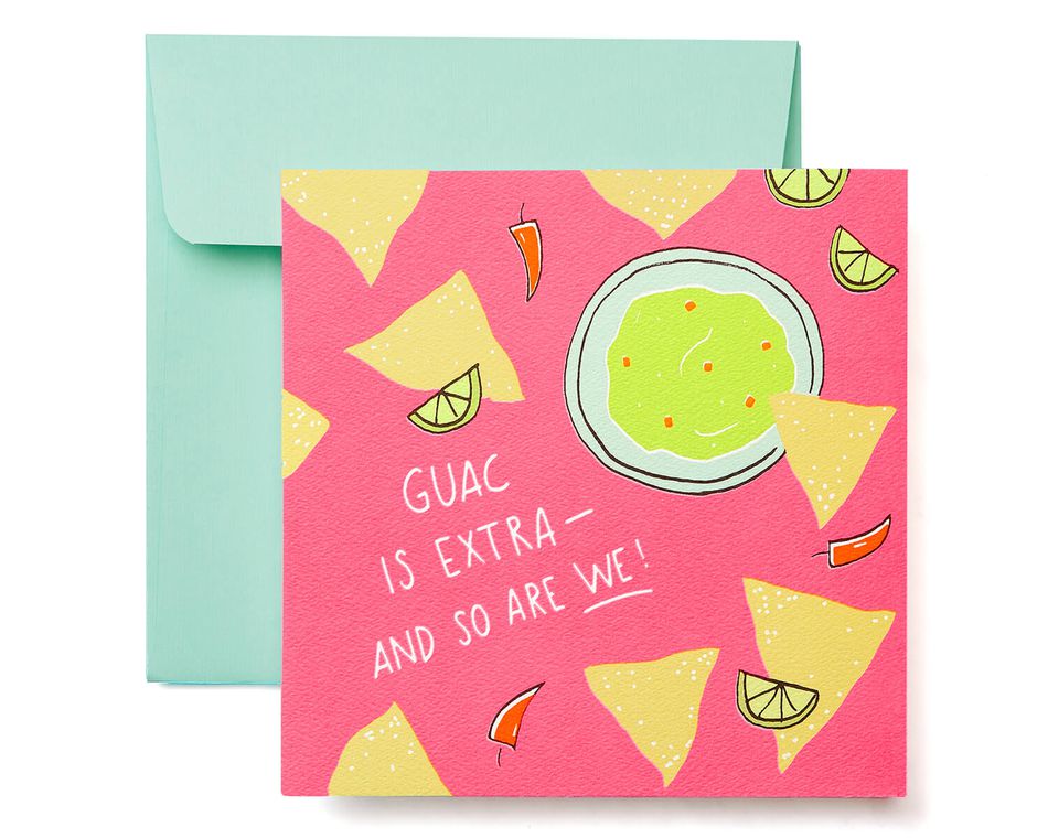 Guacamole Greeting Card - Birthday, Thinking of You, Friendship