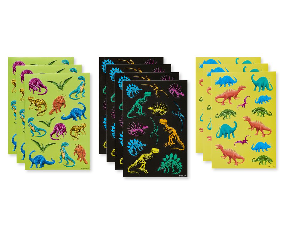 Collectible Dinosaur Stickers 12-Pack