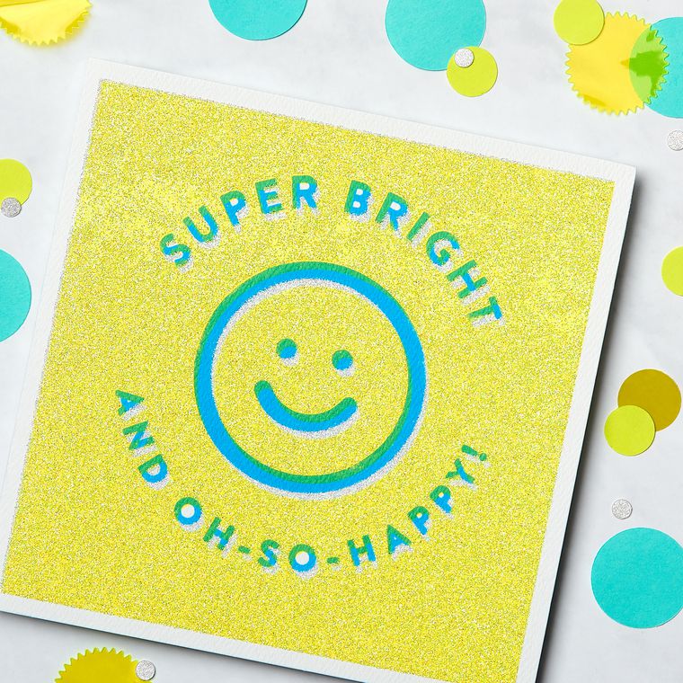 Super Bright Greeting Card for Kids - Birthday, Thinking of You, Encouragement, Friendship