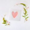 Heart Blank Card - Birthday, Friendship, Thinking of You, Anniversary, Wedding