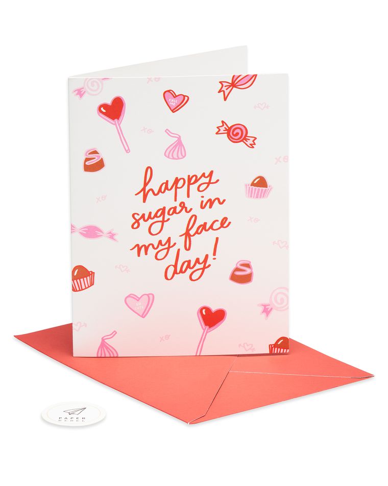 sugar in my face valentine's day card