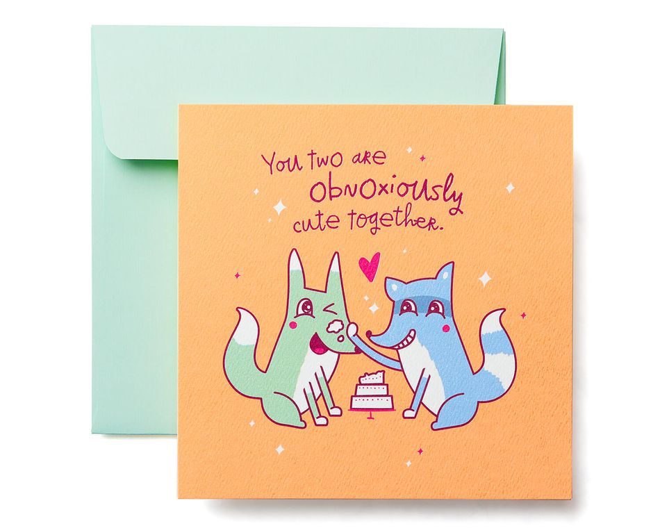 Obnoxiously Cute Greeting Card for Couple - Engagement, Wedding, Anniversary