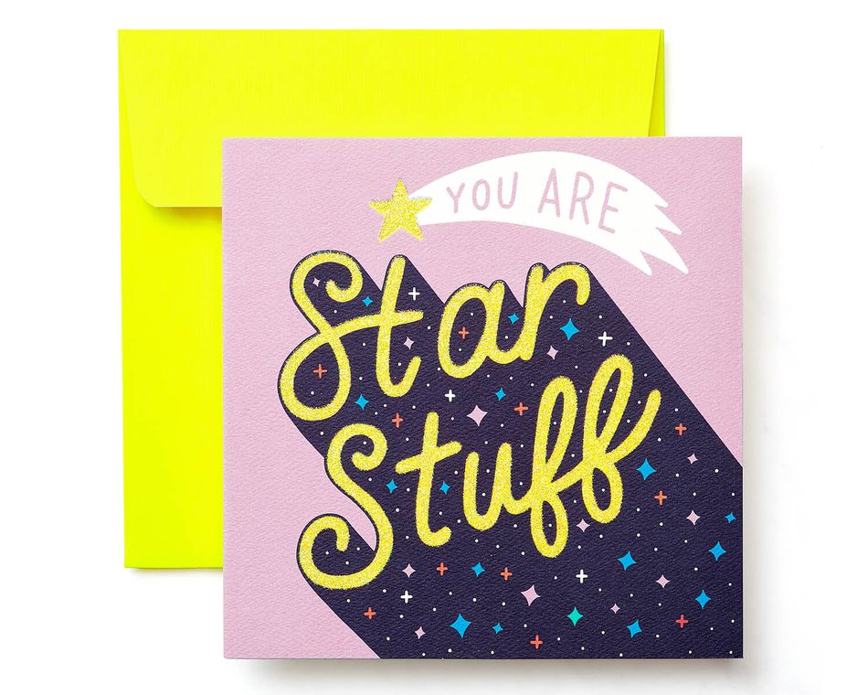 Star Stuff Greeting Card for Her - Birthday, Thinking of You, Congratulations