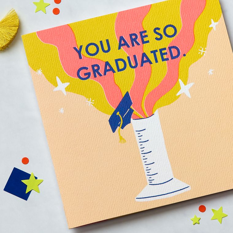 So Graduated Graduation Greeting Card