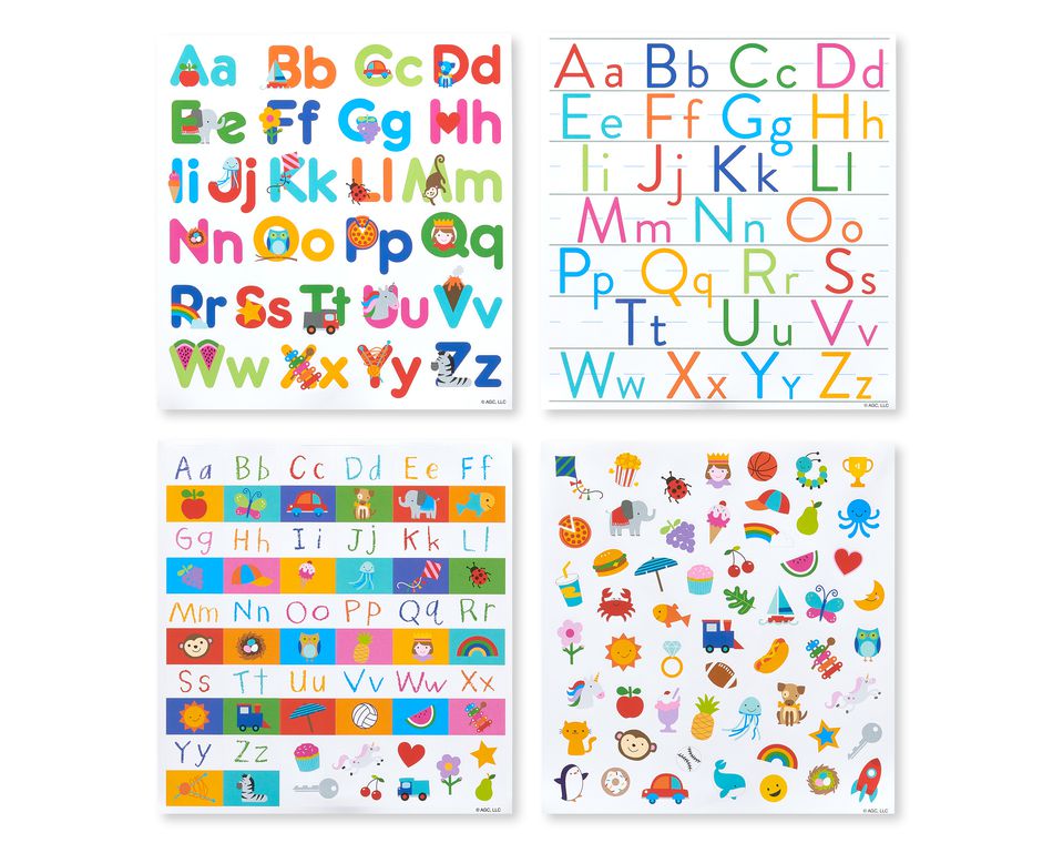 Alphabet Letter Sticker Sheets, 591-Count