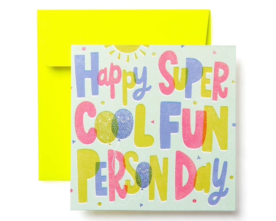 Super Cool Birthday Greeting Card for Kids