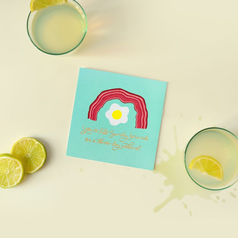 Brunch Greeting Card - Birthday, Thinking of You, Encouragement