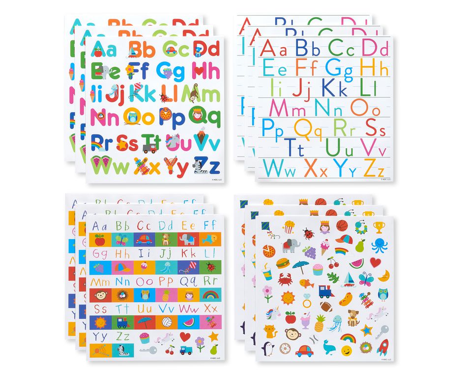 alphabet letter sticker sheets 591 count american greetings