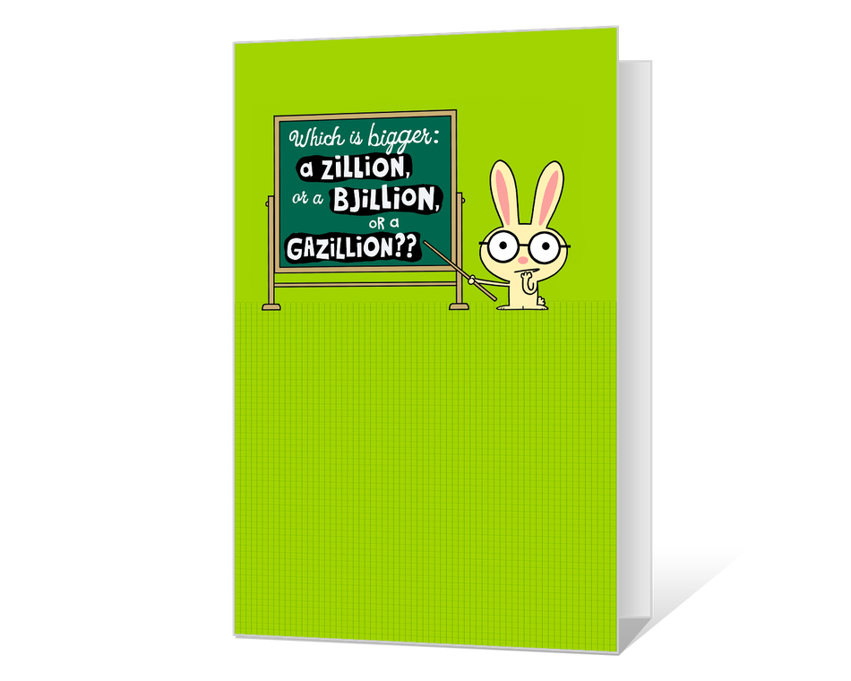 Gazillion Thanks Printable