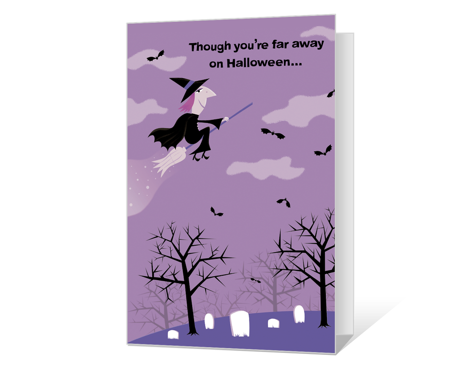 Across the Miles on Halloween Printable