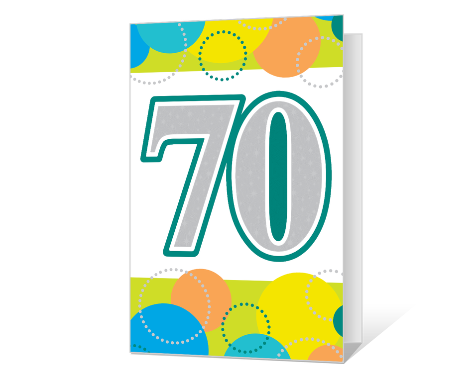 70th Birthday Printable