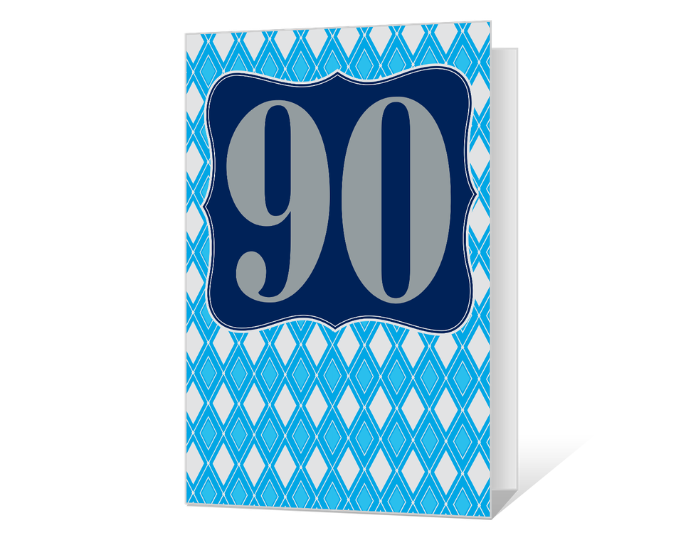 90th Birthday Printable