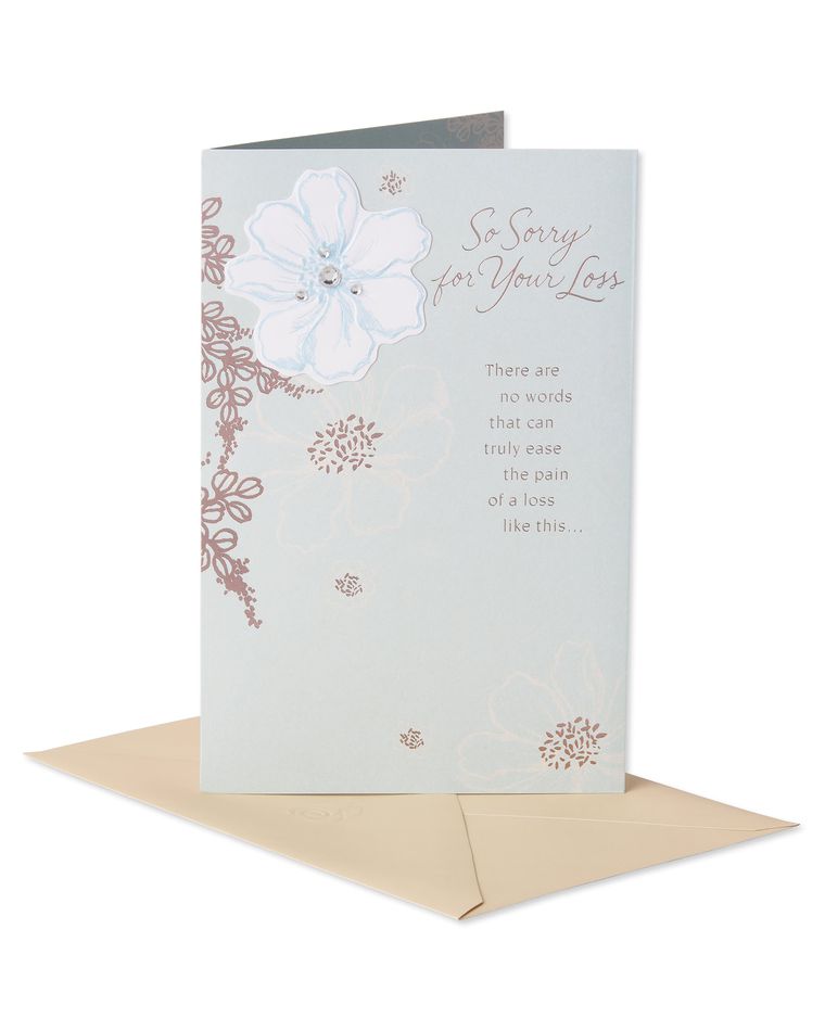 Caring Thoughts Sympathy Card 