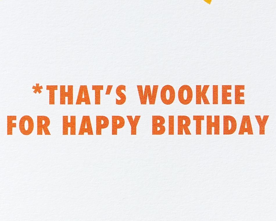 Chewie Birthday Greeting Card 